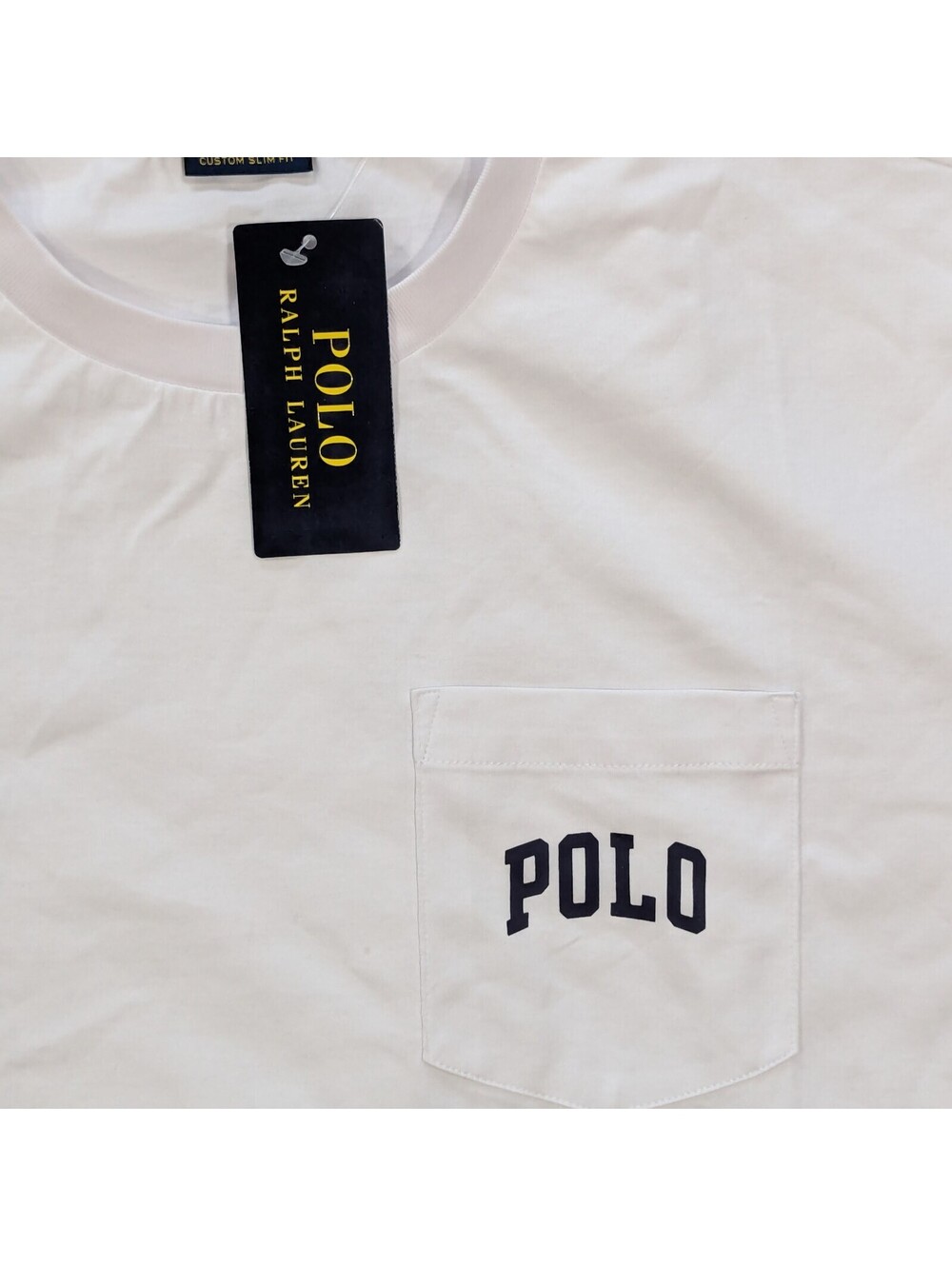 Polo Ralph Lauren Polo Bear Pocket T-Shirt White Size LNWT - Picture 9 of 9